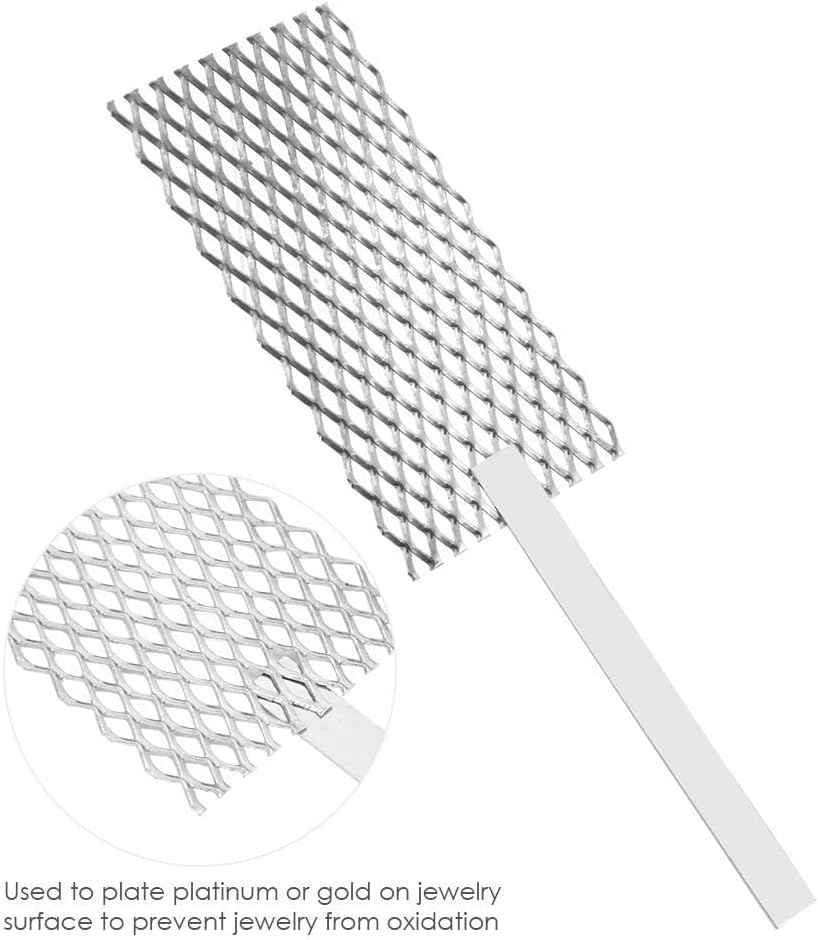 New Platinized Titanium Mesh Anode Electroplating Electrolysis 7.87"x1.97" - Invictus Supply Co.