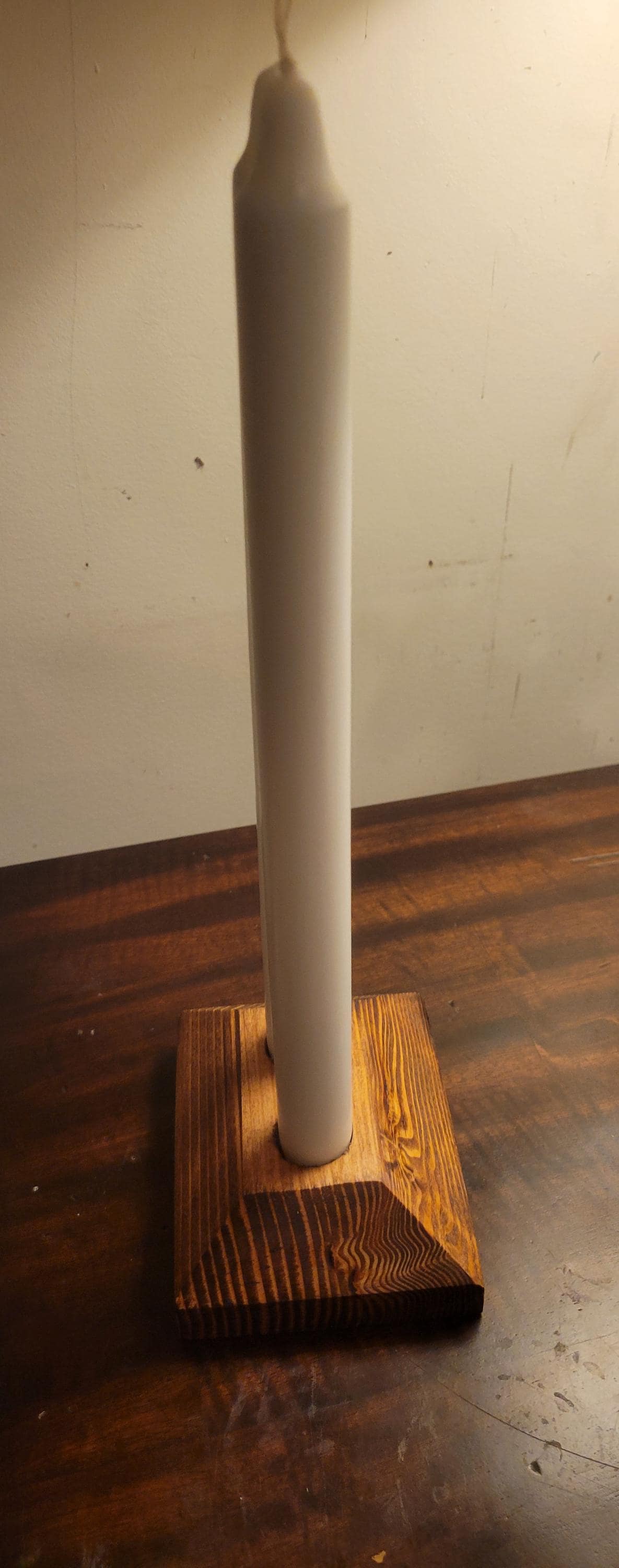 Rustic Wood Candle Holder - Invictus Supply Co.