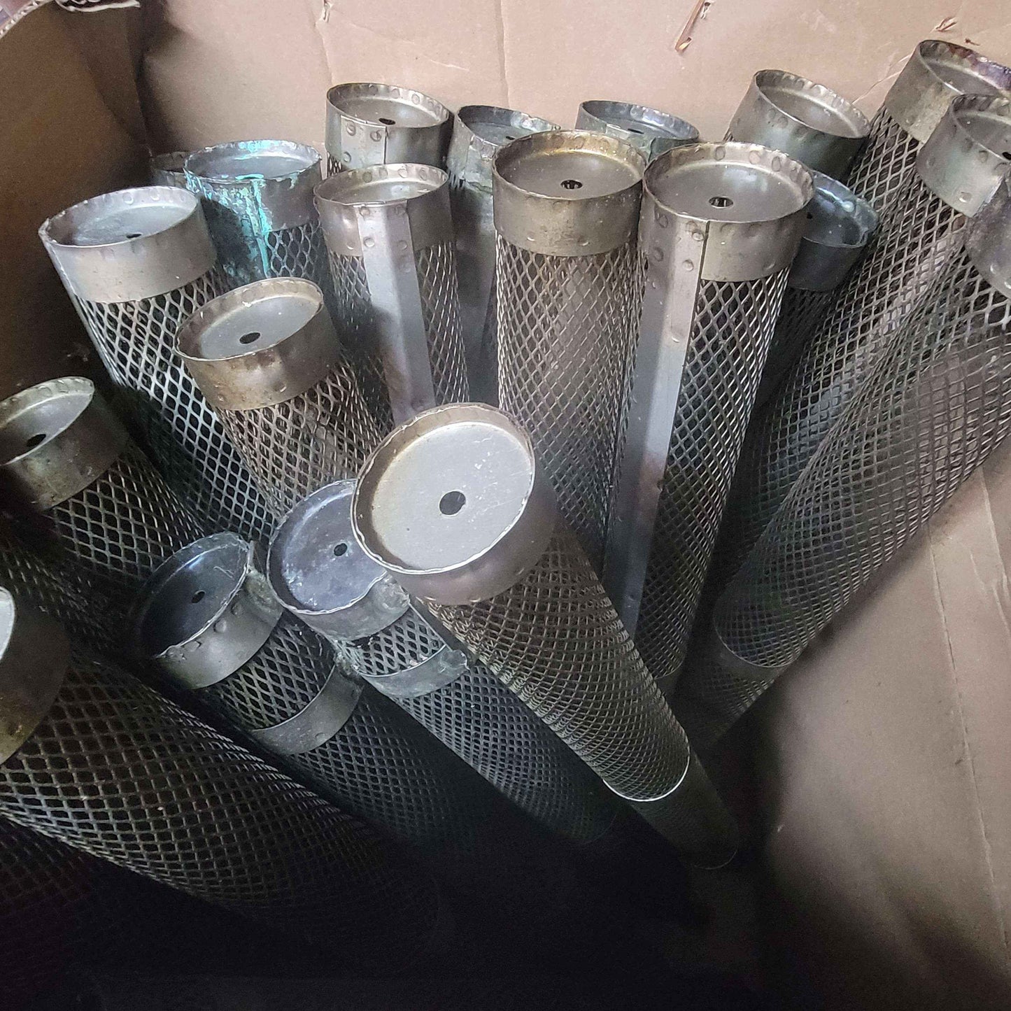 (1) Pure Titanium Anode Basket 33" x 3" Electroplating Electrolysis Parkerizing - Invictus Supply Co.