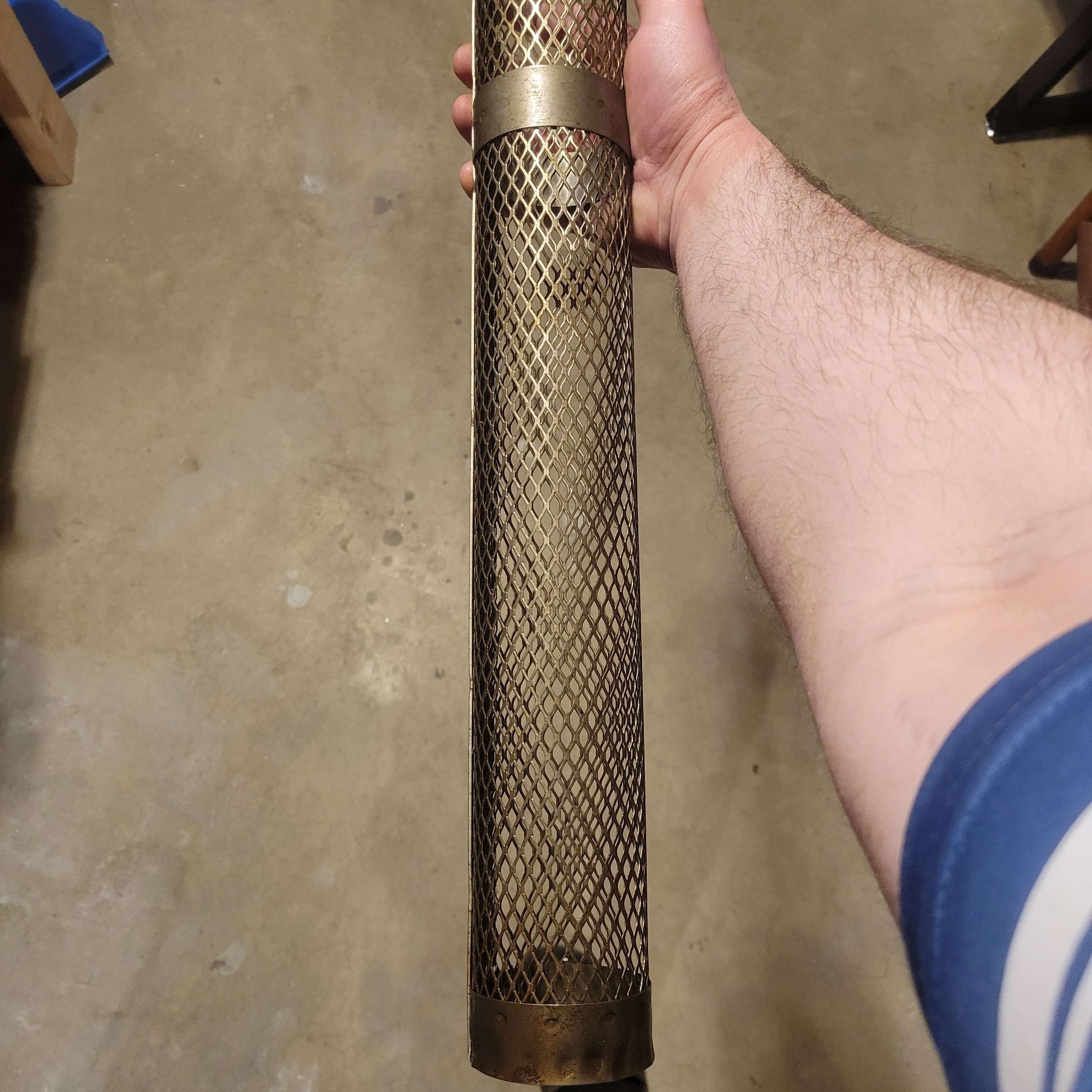 (1) Pure Titanium Anode Basket 33" x 3" Electroplating Electrolysis Parkerizing - Invictus Supply Co.