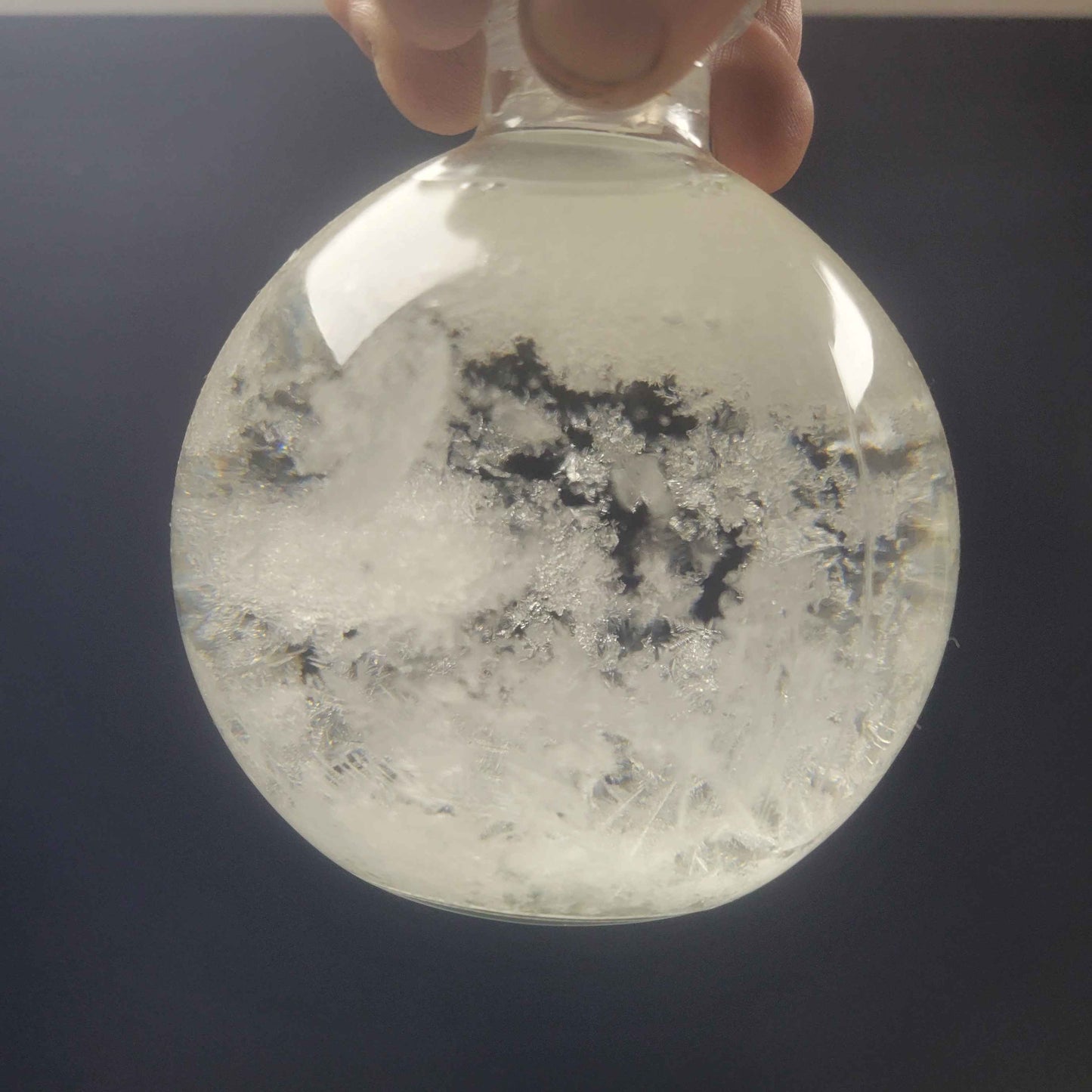 Fitzroy Storm Glass Barometer Snow Globe w/ LED USB Display | Made in the USA! | Great Gift Idea |