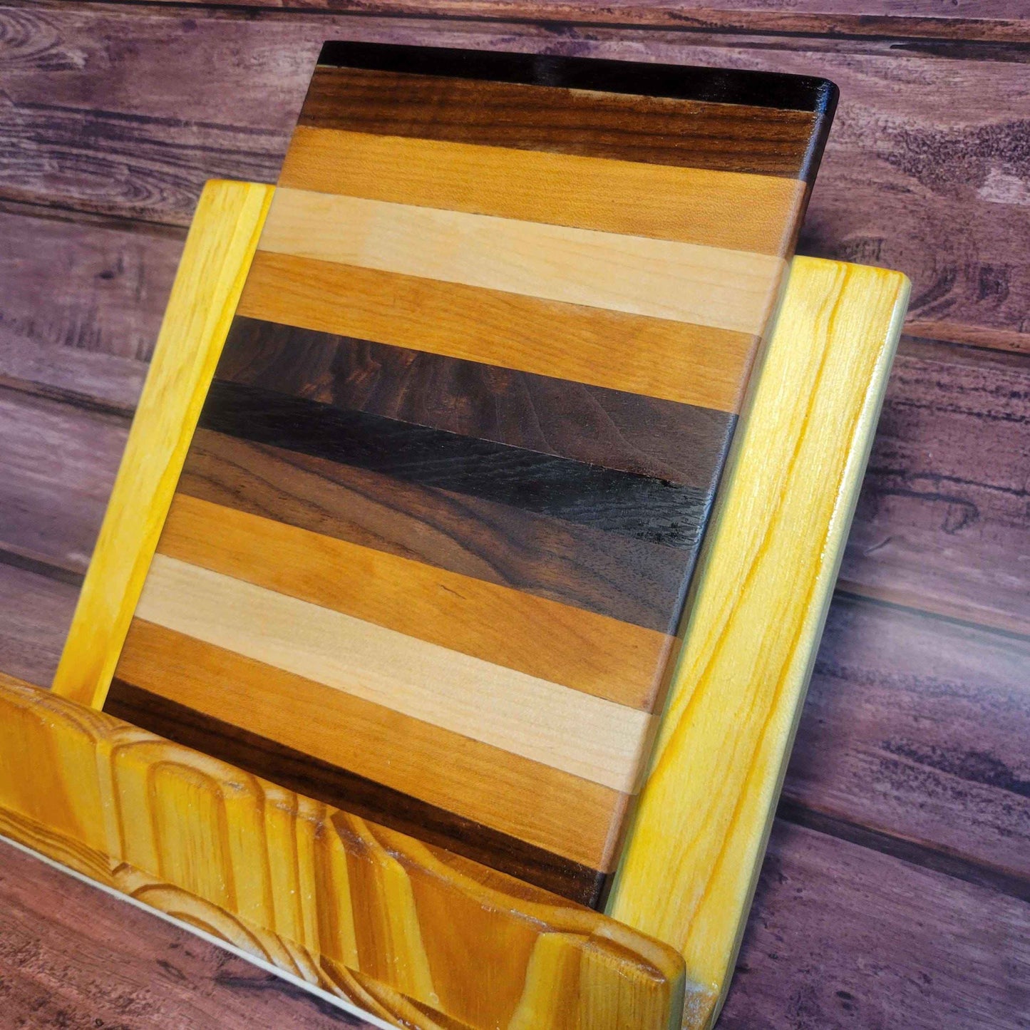 Fine Exotic Hardwood Cutting/Charcuterie/Serving Board 12"W x 8"H - Made in USA! - Invictus Supply Co.