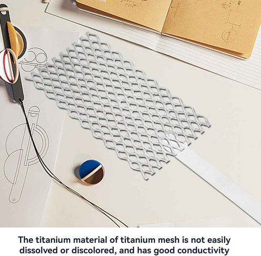 New Platinized Titanium Mesh Anode Electroplating Electrolysis 7.87"x1.97" - Invictus Supply Co.