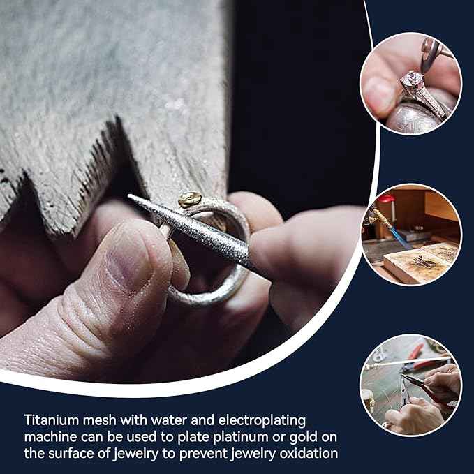 New Platinized Titanium Mesh Anode Electroplating Electrolysis 7.87"x1.97" - Invictus Supply Co.