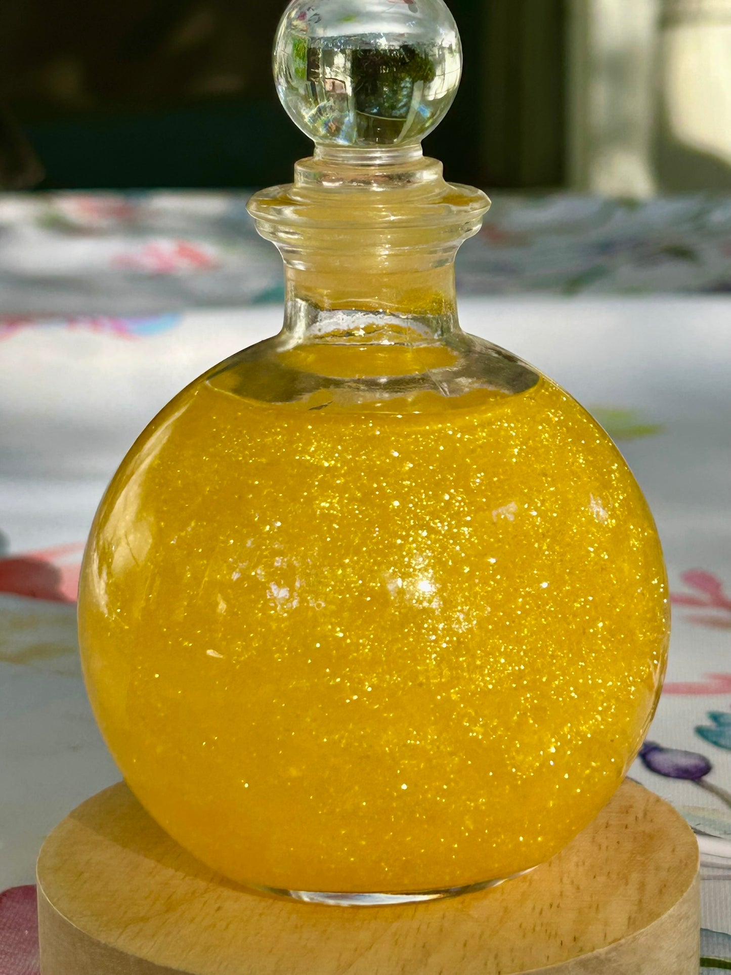 Golden Rain Snow Globe Light Up LED Display - Unique Gift!