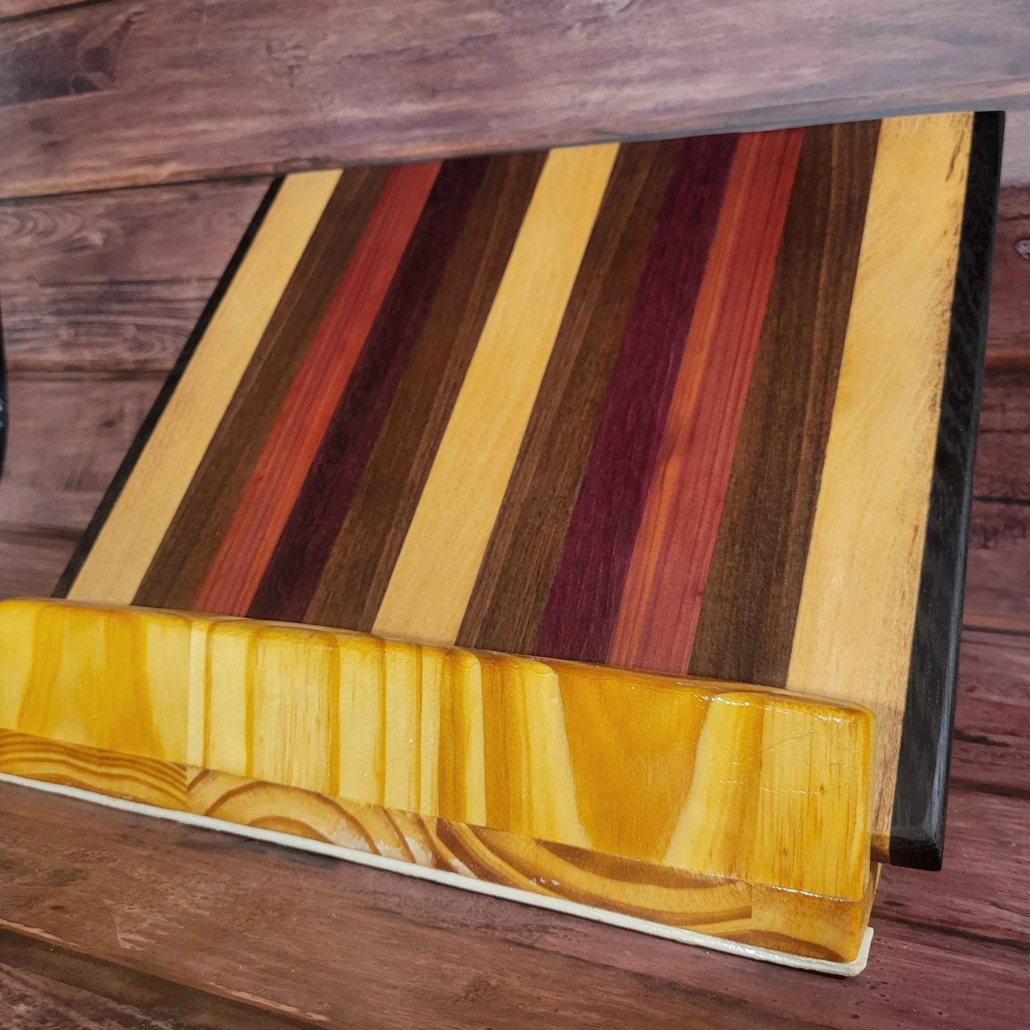 Fine Exotic Hardwood Cutting/Charcuterie/Serving Board 12"W x 12"H -Made in USA! - Invictus Supply Co.