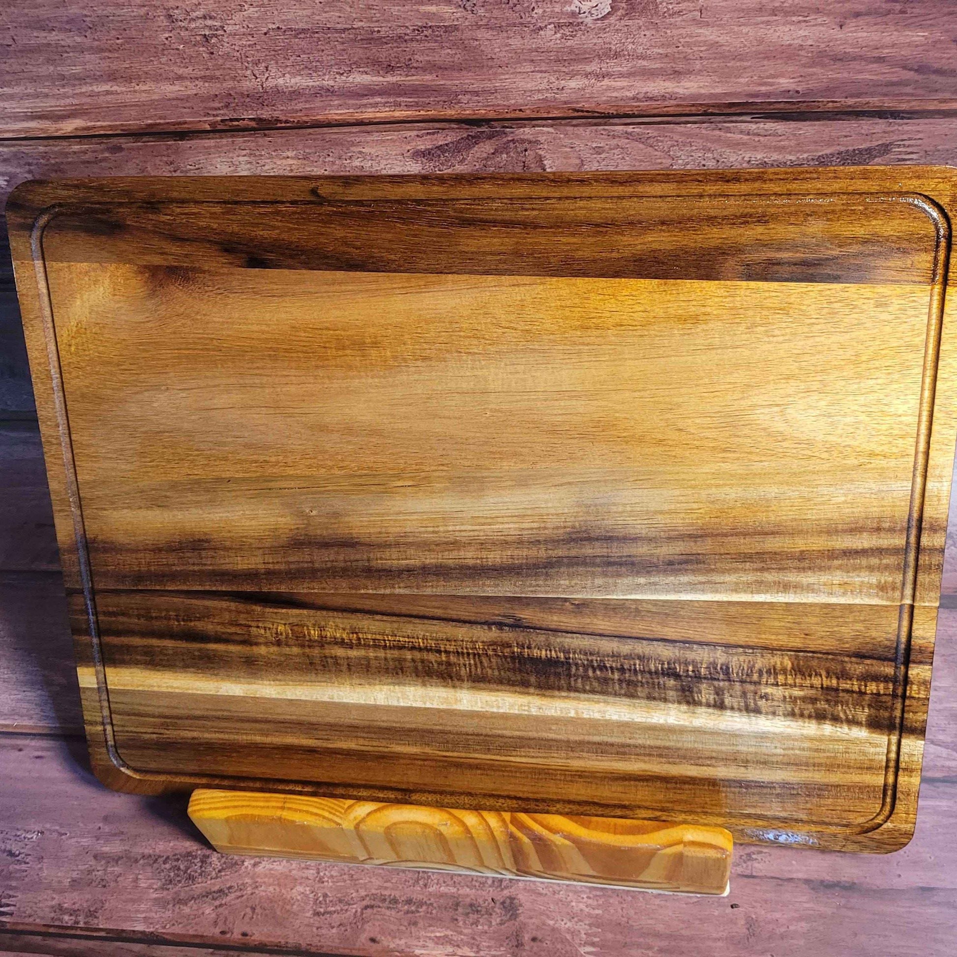 Ocean Acacia Wood Cutting Board/Charcuterie Board 18"x14" -Made in the USA! - Invictus Supply Co.